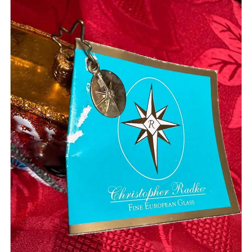 Christopher Radko Celebrate Oklahoma 2006 Glass Christmas Ornament Original Tag